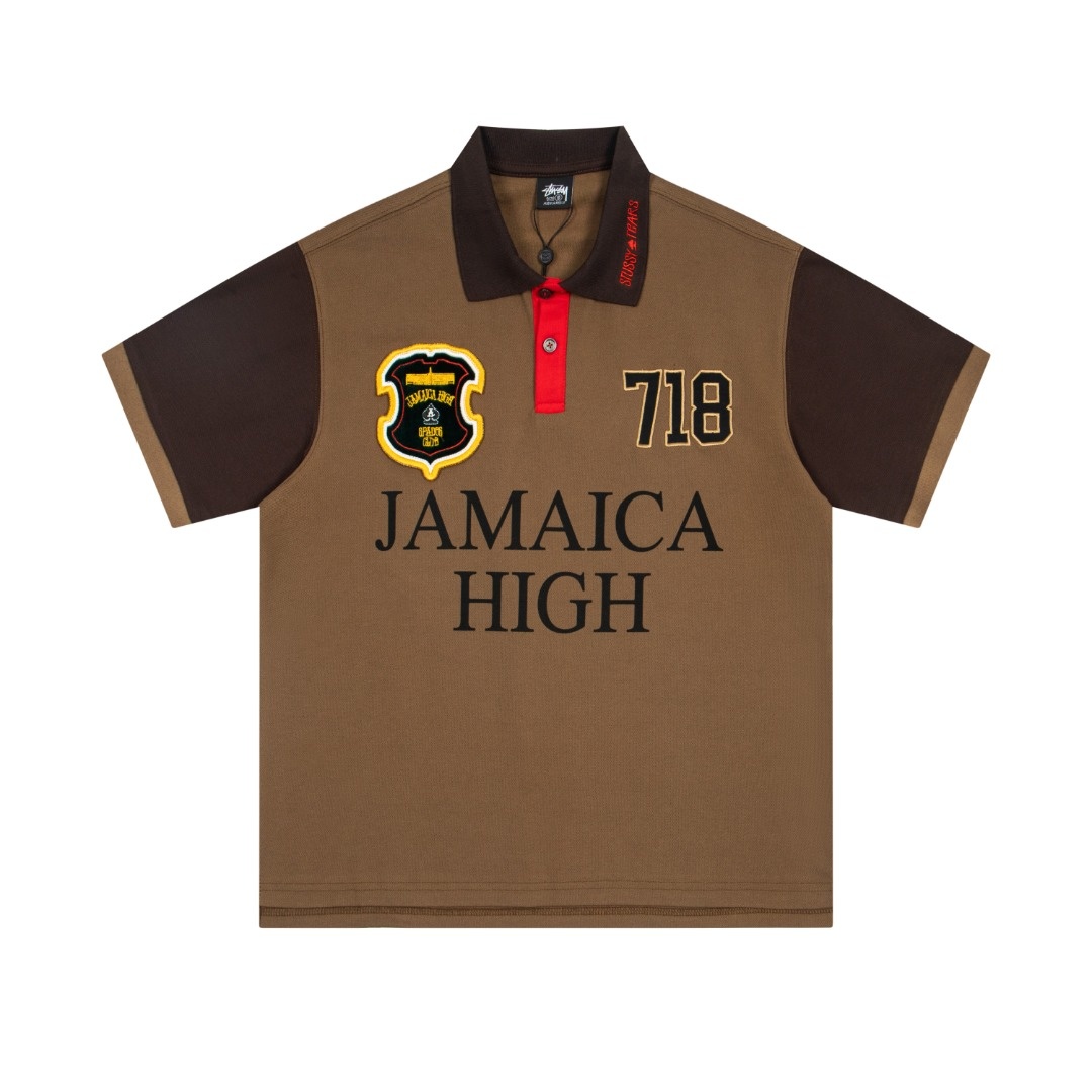 [Stussy] 스투시 x 데님 티어스 피케 폴로