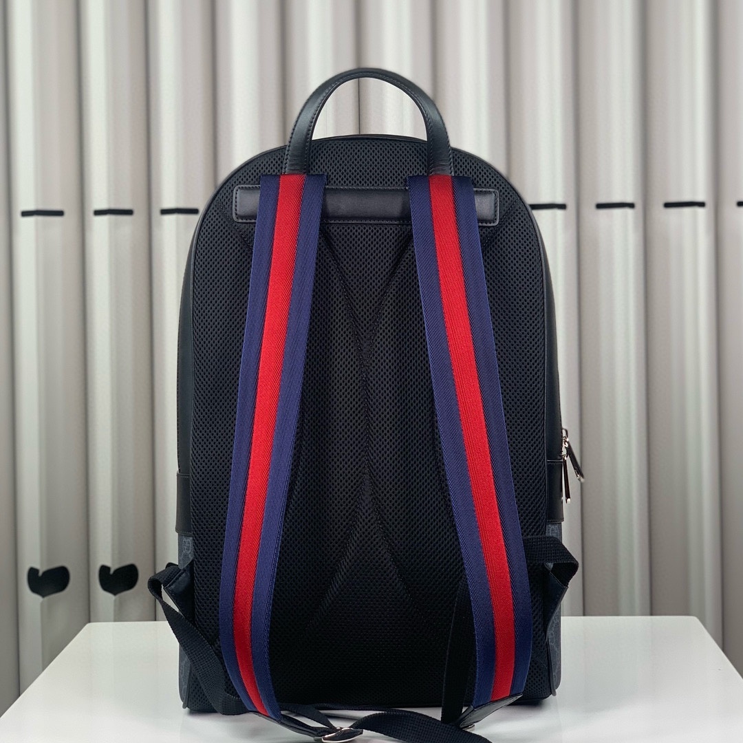 [Gucci] 구찌 블랙 수프림 GG 디테일 백팩