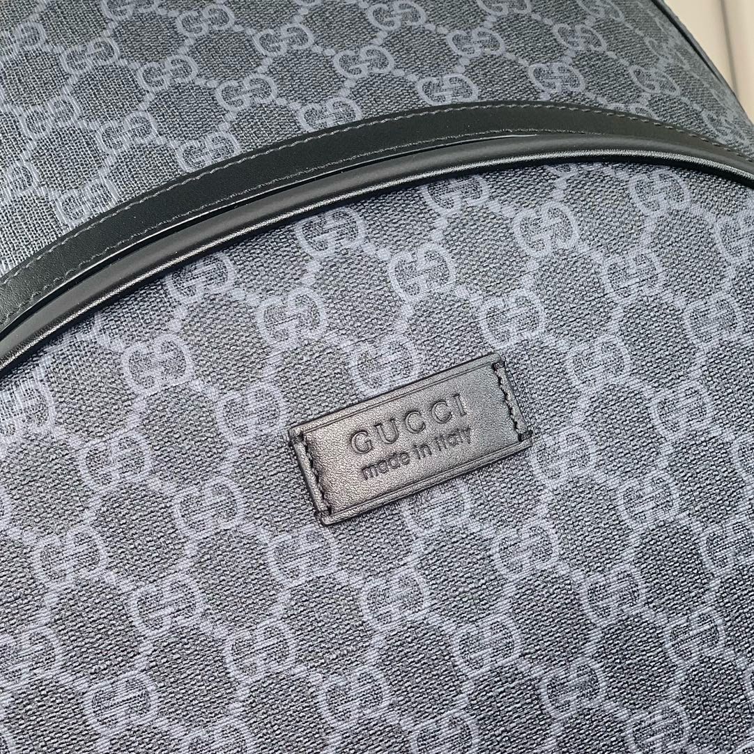 [Gucci] 구찌 블랙 수프림 GG 디테일 백팩