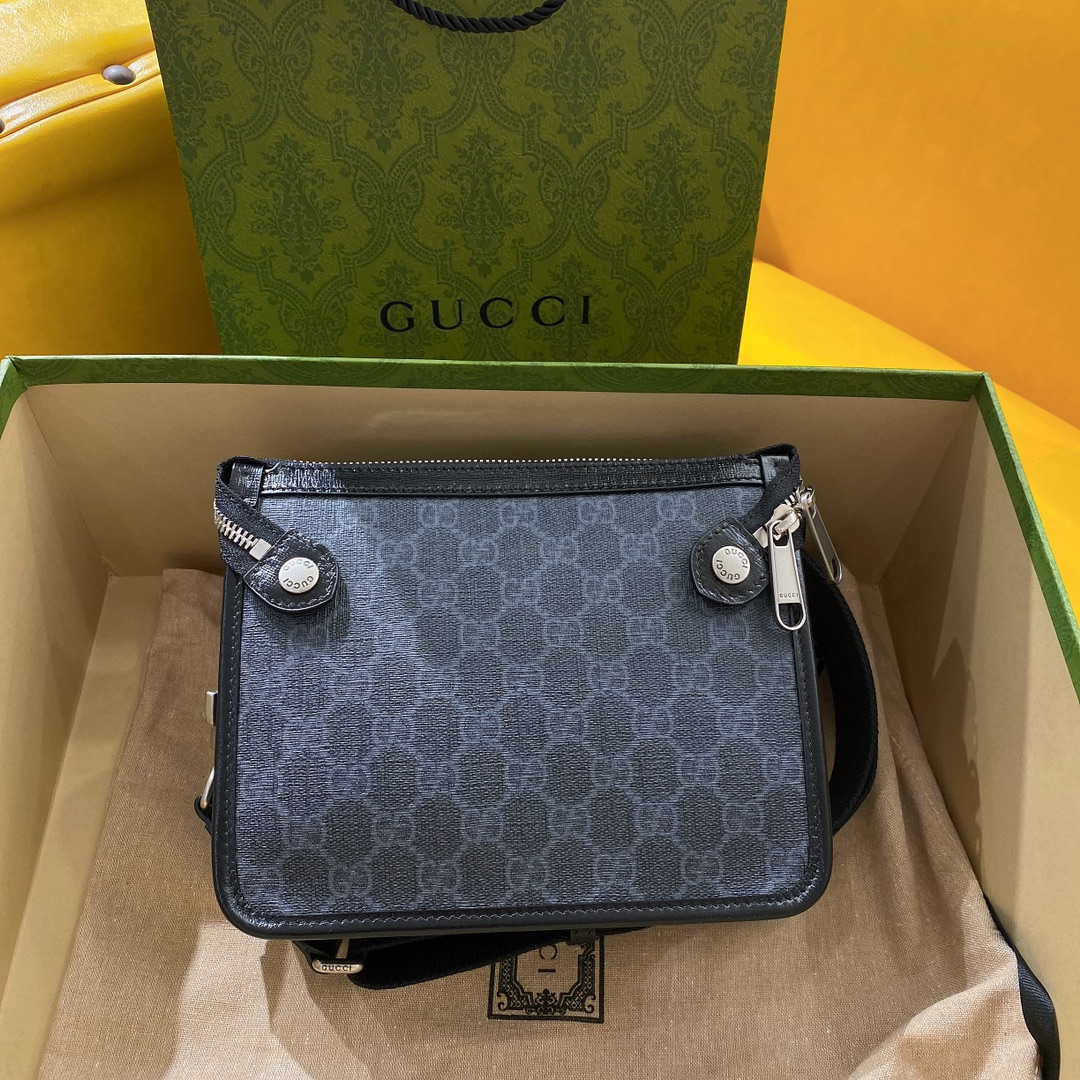[Gucci] 구찌 GG 레트로 인터로킹 메신저백