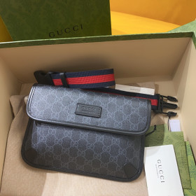 [Gucci] 구찌 GG 수프림 벨트백 블랙