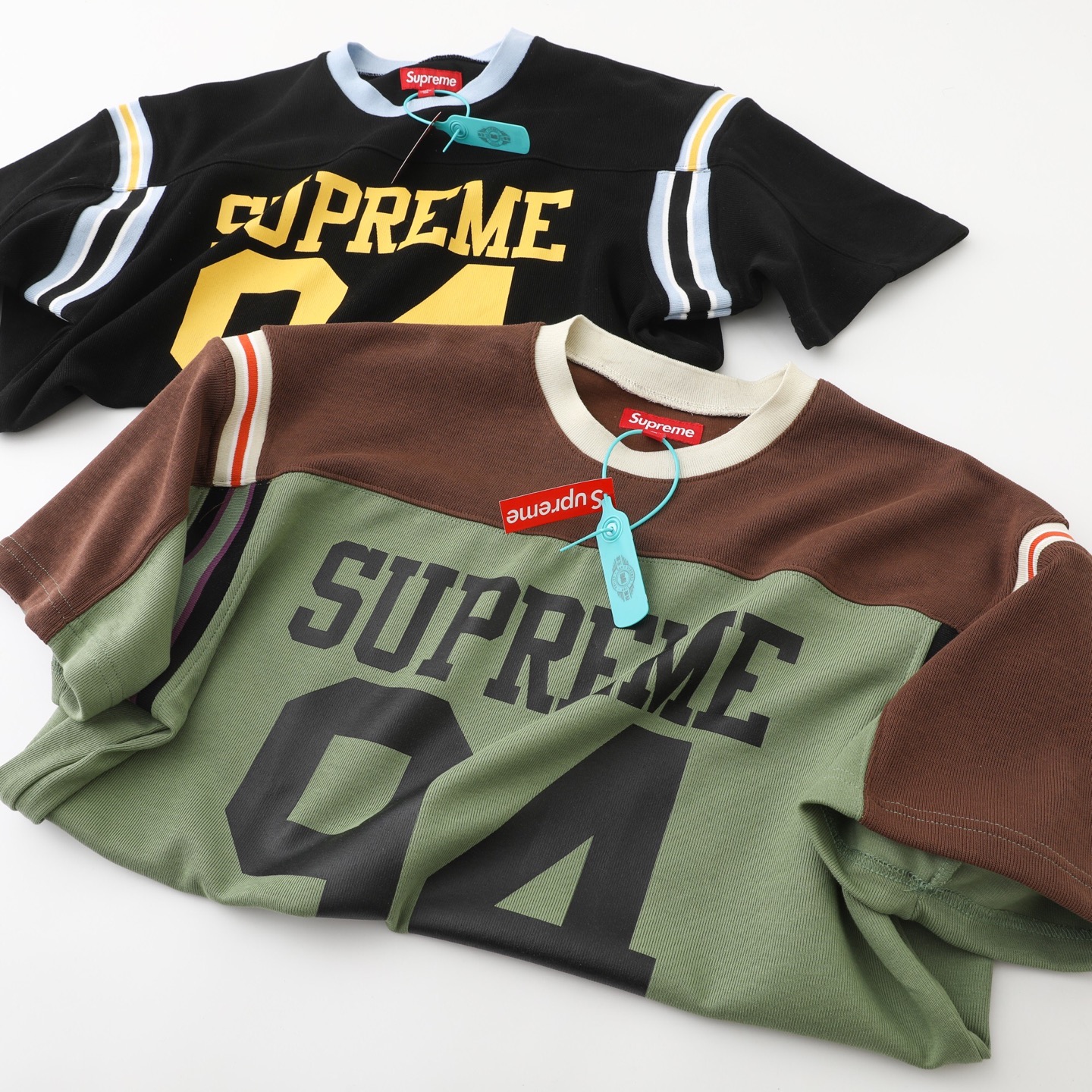 [Supreme] 슈프림 스플릿 숏슬리브 풋볼 탑