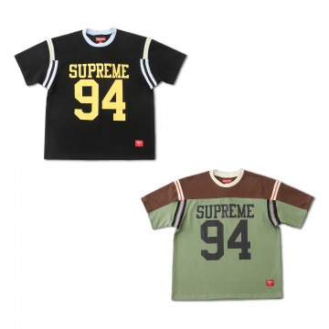 [Supreme] 슈프림 스플릿 숏슬리브 풋볼 탑