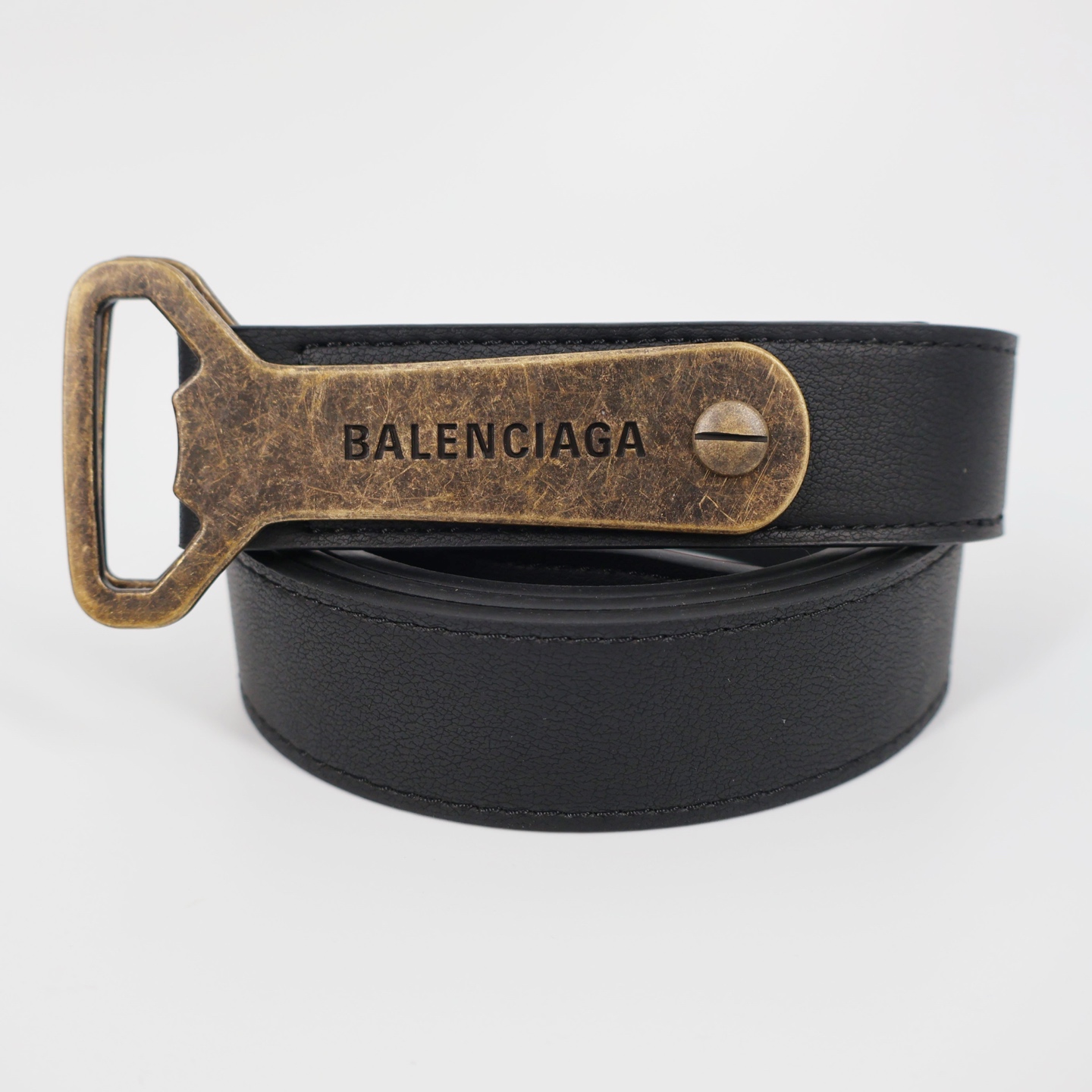 [Balenciaga] 발렌시아가 오프너 D 링 레더 벨트