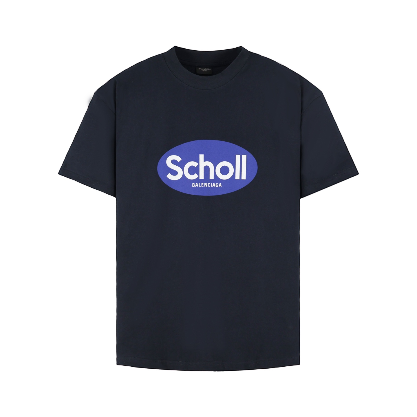 [Balenciaga] 발렌시아가 scholl 로고 프린팅 반팔 티셔츠