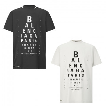 [Balenciaga] 발렌시아가 옵티컬 코튼 티셔츠