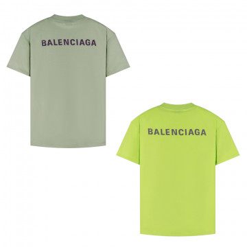 [Balenciaga] 발렌시이가 자수 로고 반팔 티셔츠