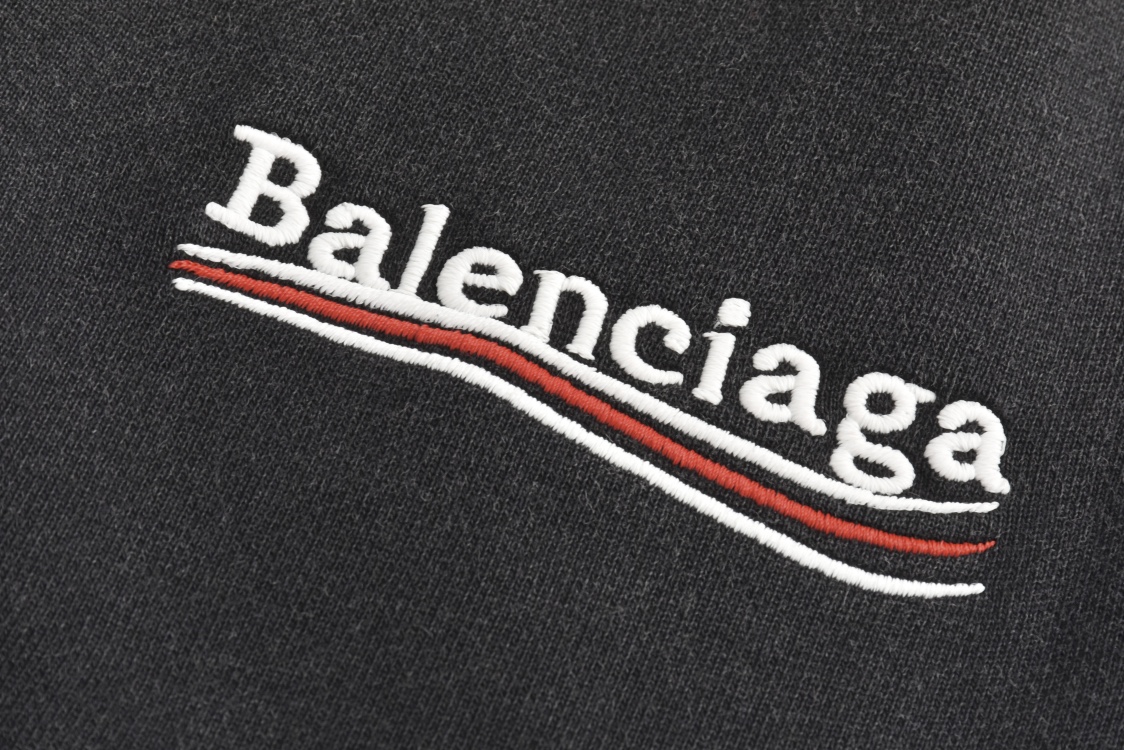 [Balenciaga] 발렌시아가 웨이브로고 디스트로이드 숏 팬츠