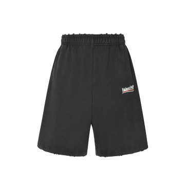 [Balenciaga] 발렌시아가 웨이브로고 디스트로이드 숏 팬츠