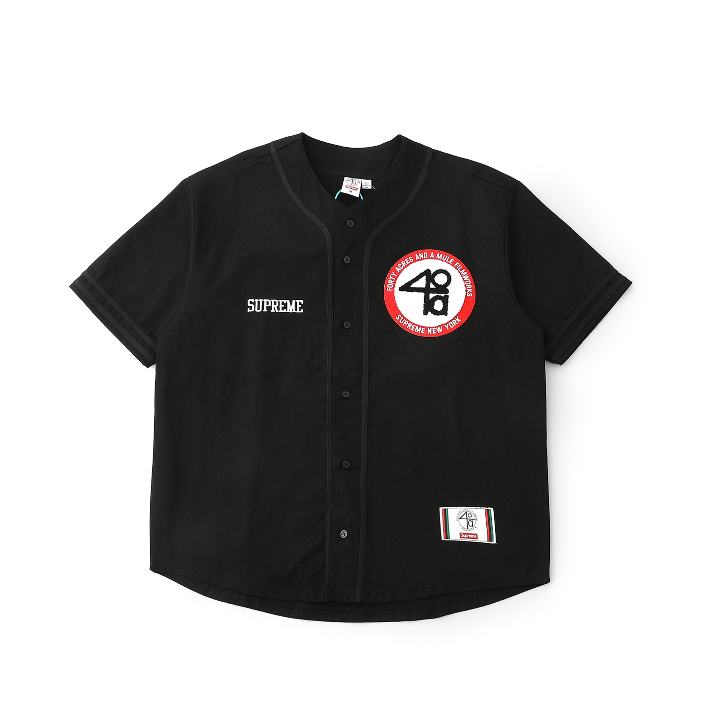 [Supreme] 슈프림 x 40 에이커스 트윌 베이스볼 저지