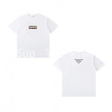 [Supreme] 슈프림 로스엔젤레스 파이어 릴리프 박스 로고 티셔츠