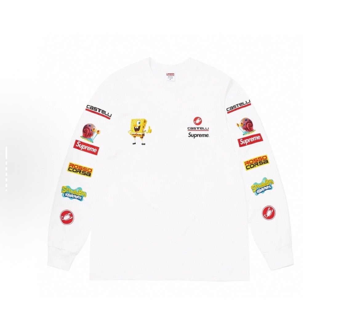 [Supreme] 슈프림 x 스폰지밥 카스텔리 레이싱 롱슬리브