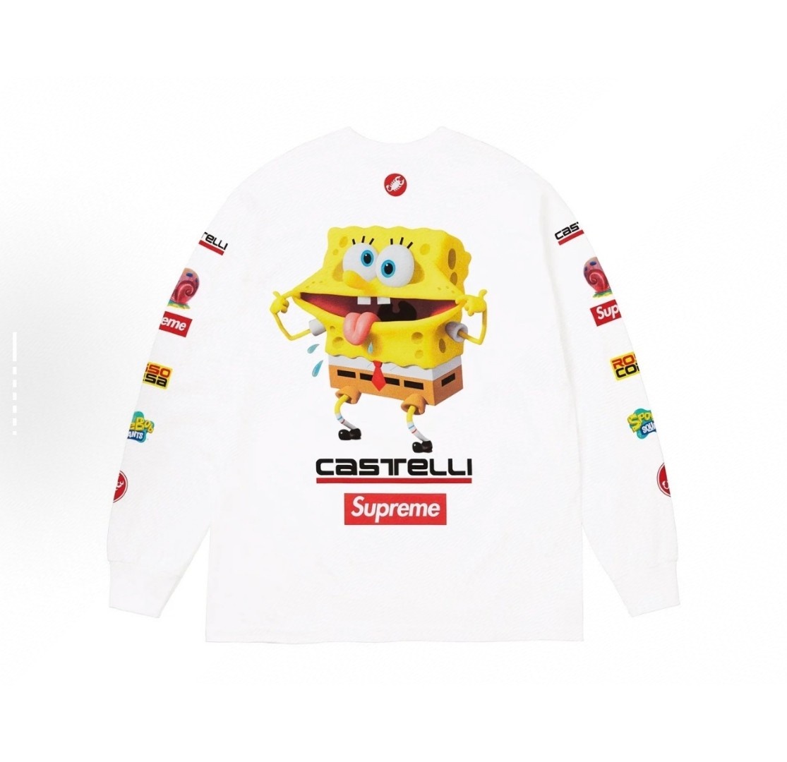 [Supreme] 슈프림 x 스폰지밥 카스텔리 레이싱 롱슬리브