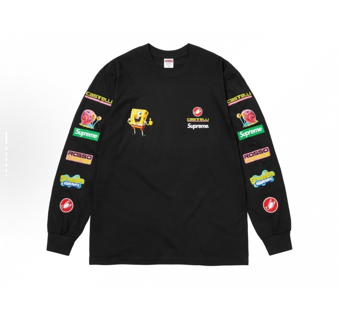 [Supreme] 슈프림 x 스폰지밥 카스텔리 레이싱 롱슬리브