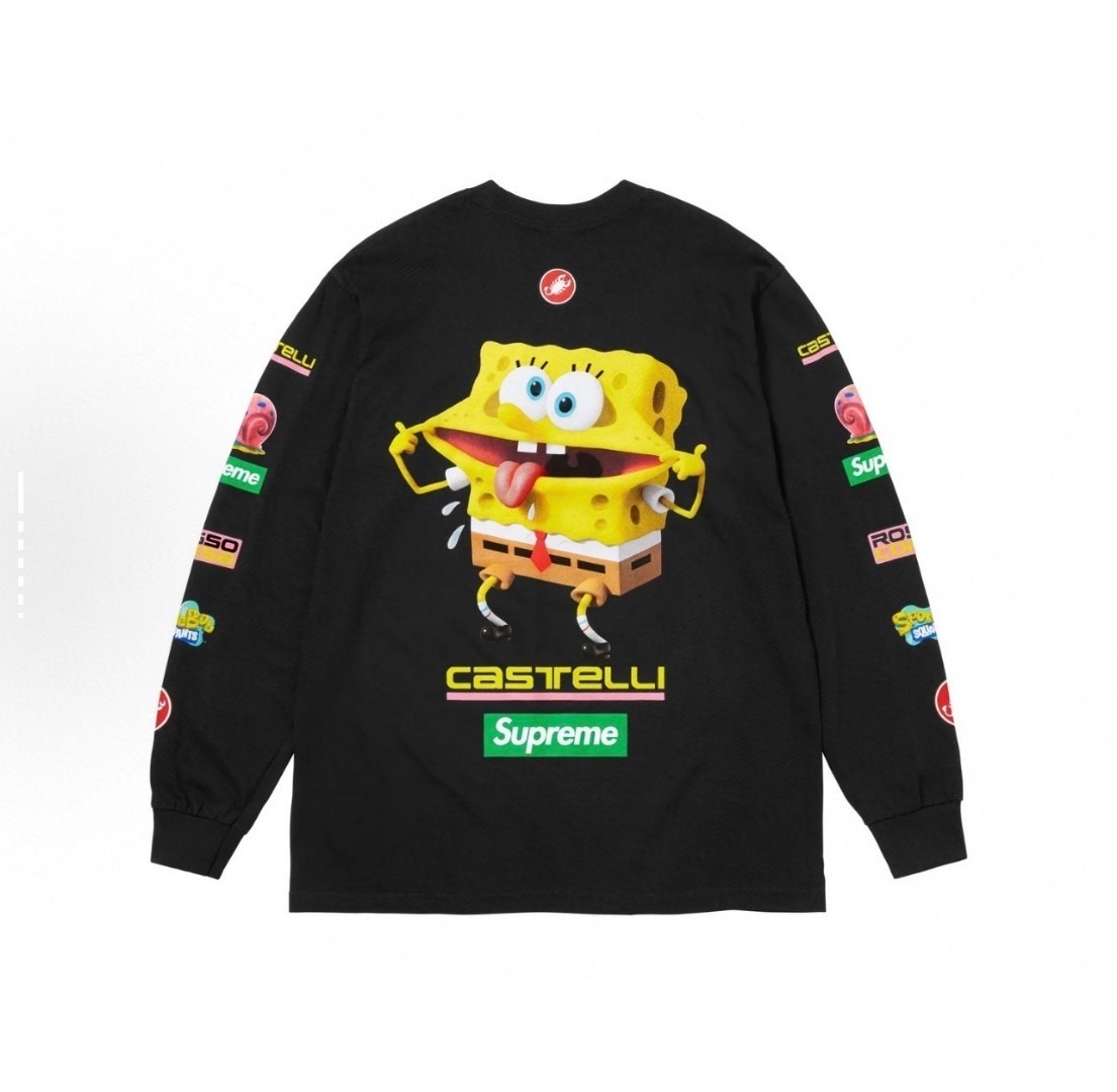 [Supreme] 슈프림 x 스폰지밥 카스텔리 레이싱 롱슬리브