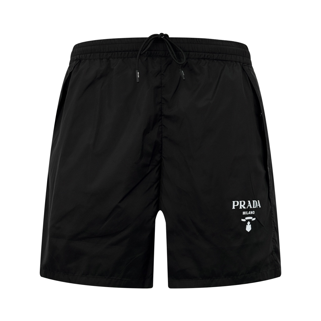 [PRADA] 프라다 로고 프린팅 나일론 쇼츠