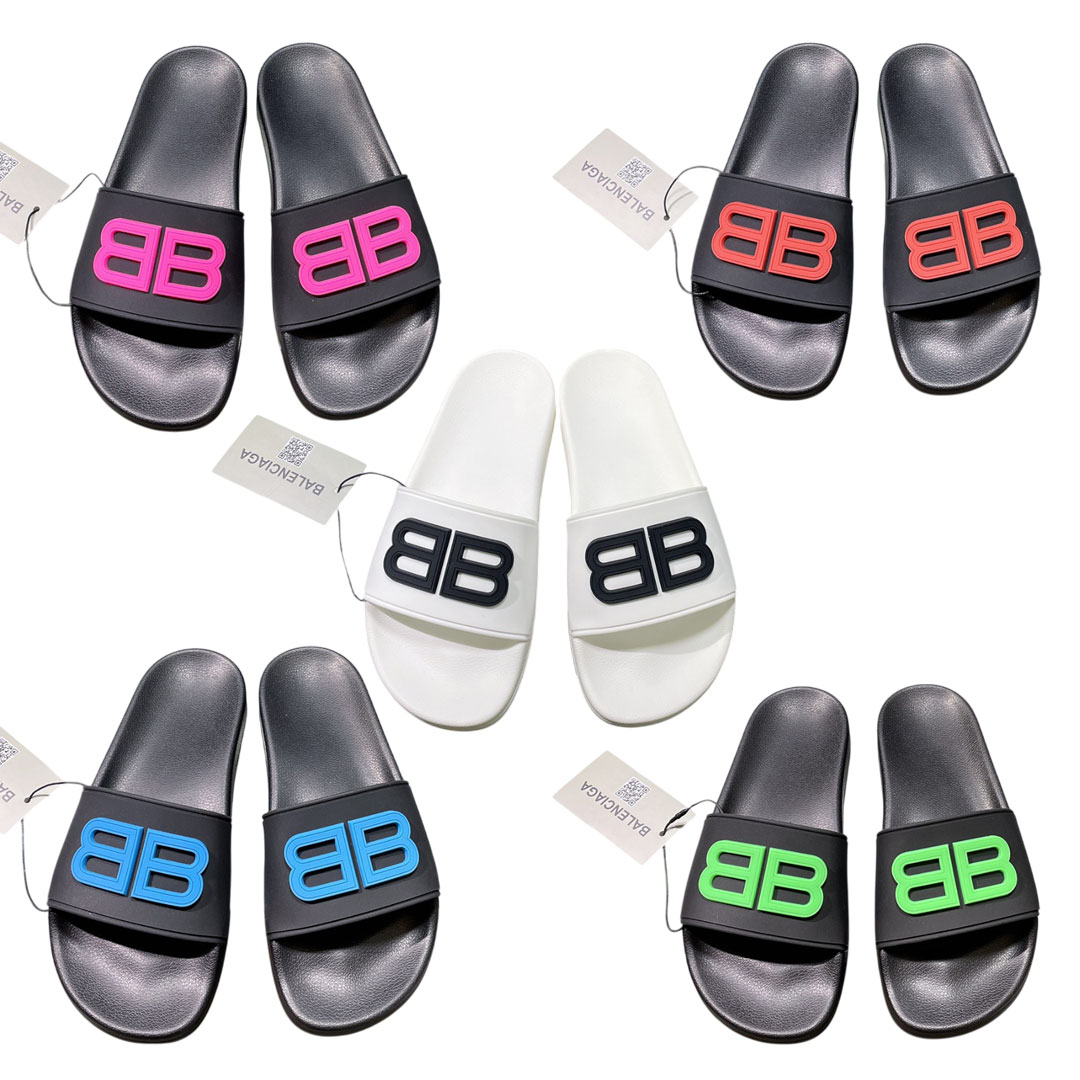[Balenciaga] 발렌시아가 BB 로고 풀 슬라이드 -5Color