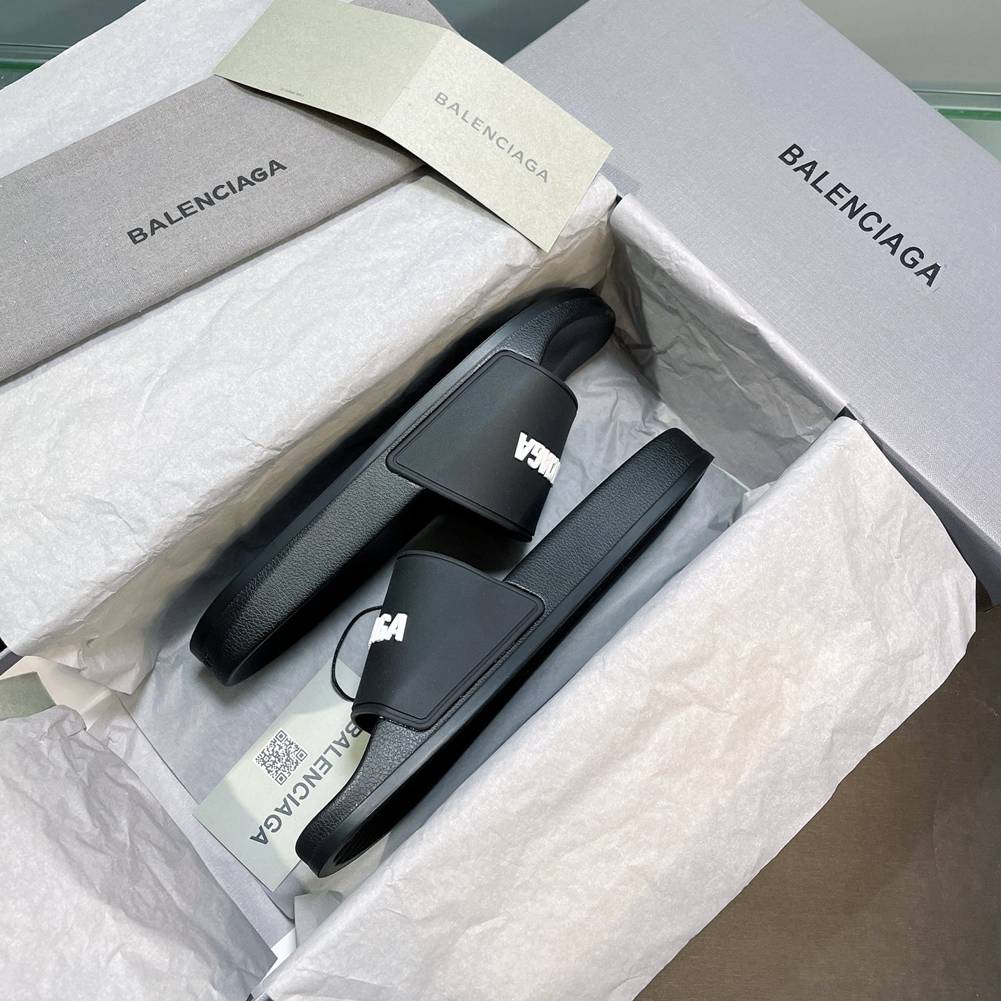 [Balenciaga] 발렌시아가 클래식 로고 슬라이드 -3Color