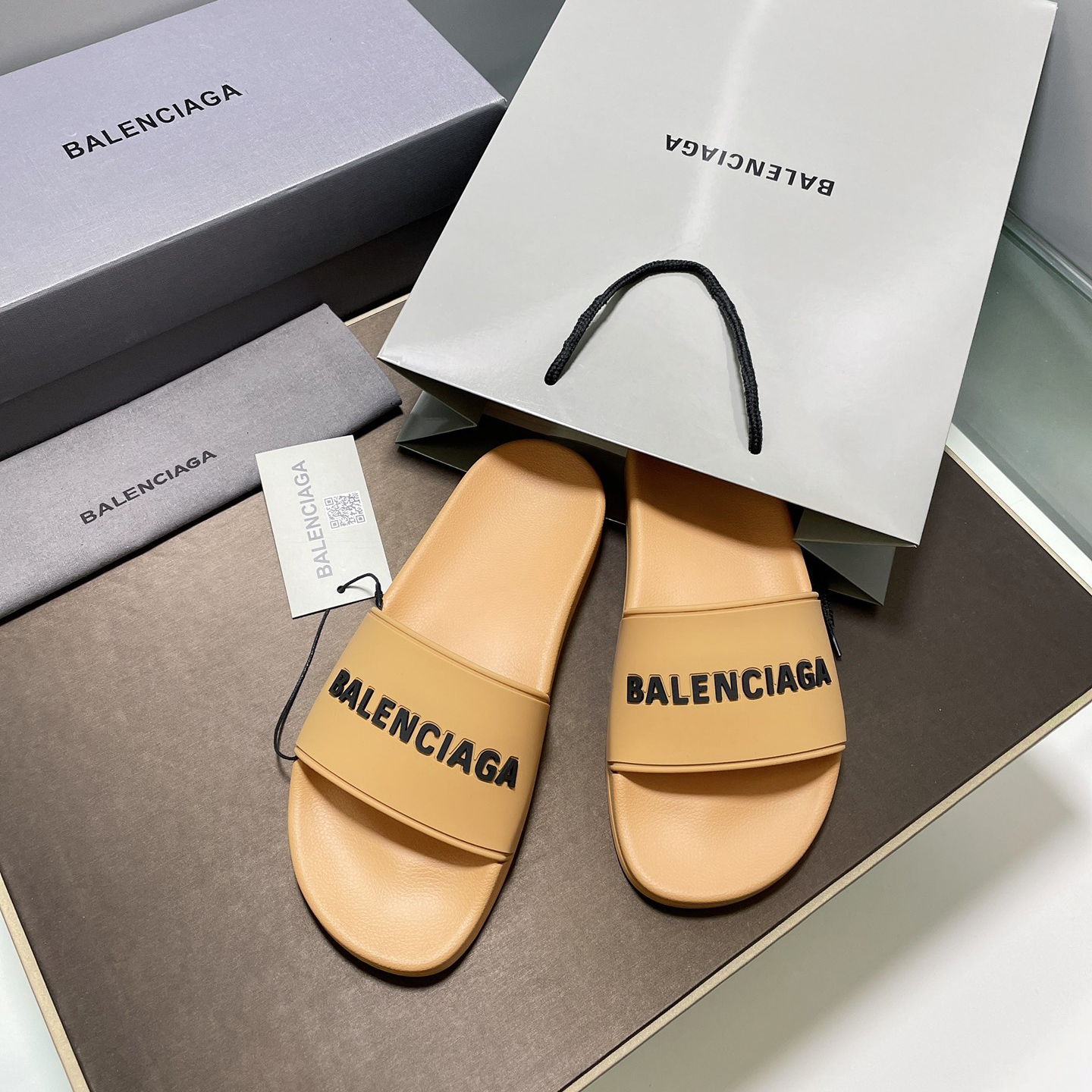 [Balenciaga] 발렌시아가 클래식 로고 슬라이드 -3Color
