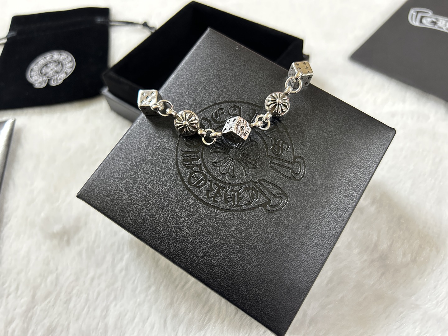 [ChromeHearts] 크롬하츠 실버925 다이스 브레이슬릿 팔찌