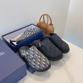 [Dior] 디올 오블리크 아쿠아 자카드 뮬