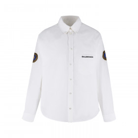 [Balenciaga] 발렌시아가 로고 자수 셔츠
