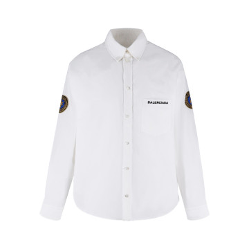 [Balenciaga] 발렌시아가 로고 자수 셔츠