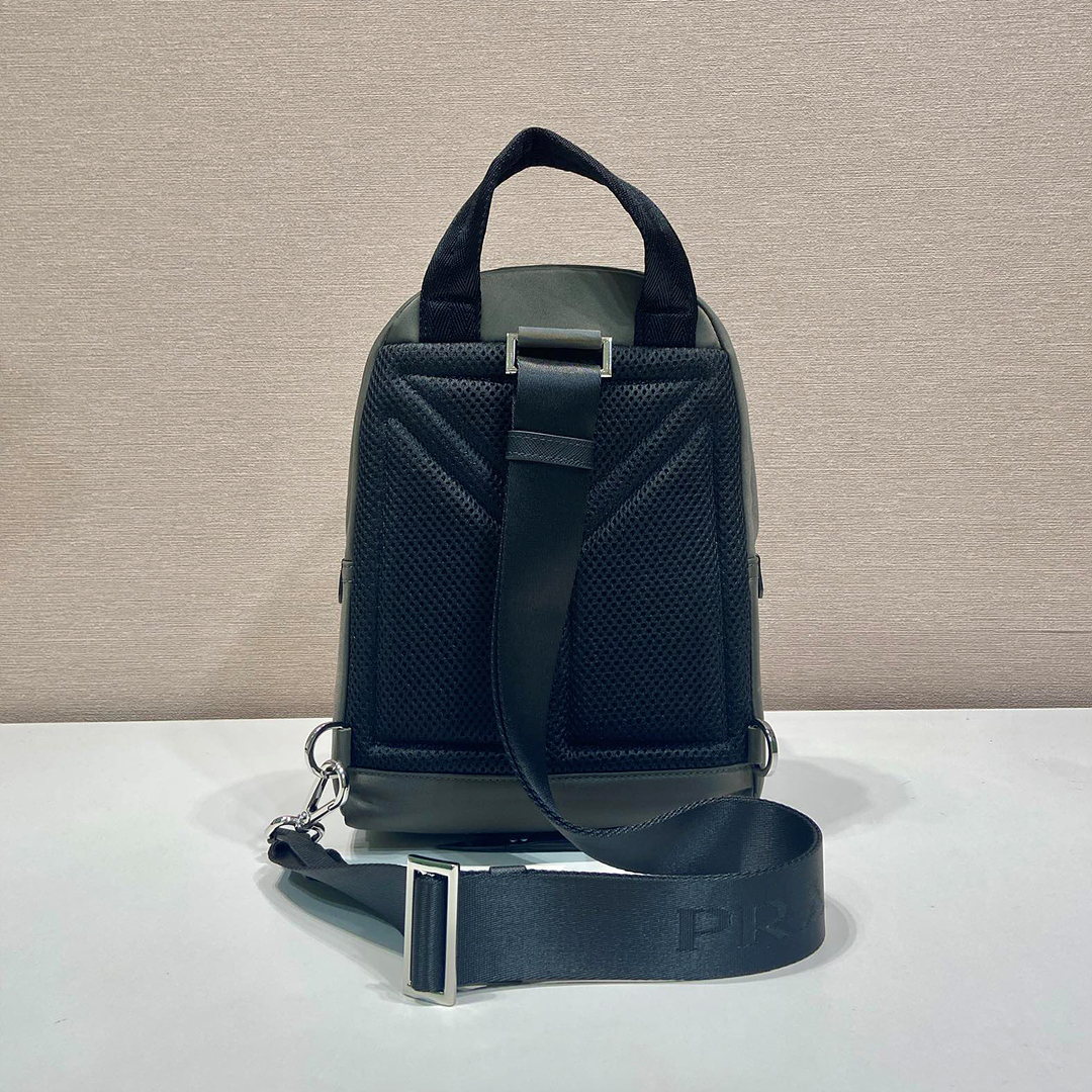 [Prada] 프라다 리나일론 & 사피아노 가죽 백팩