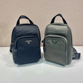 [Prada] 프라다 리나일론 & 사피아노 가죽 백팩