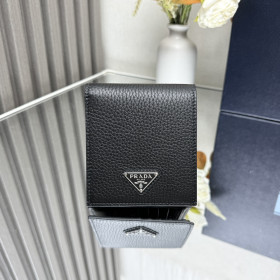 [Prada] 프라다 레더 월렛 블랙