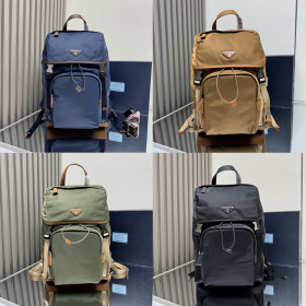 [Prada] 프라다 리나일론 앤 레더 백팩 -4Color