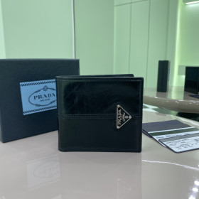 [Prada] 프라다 삼각로고 플라크 반지갑