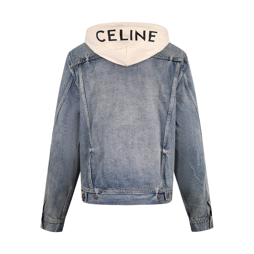 [Celine] 셀린느 데님 트러커 후드 자켓