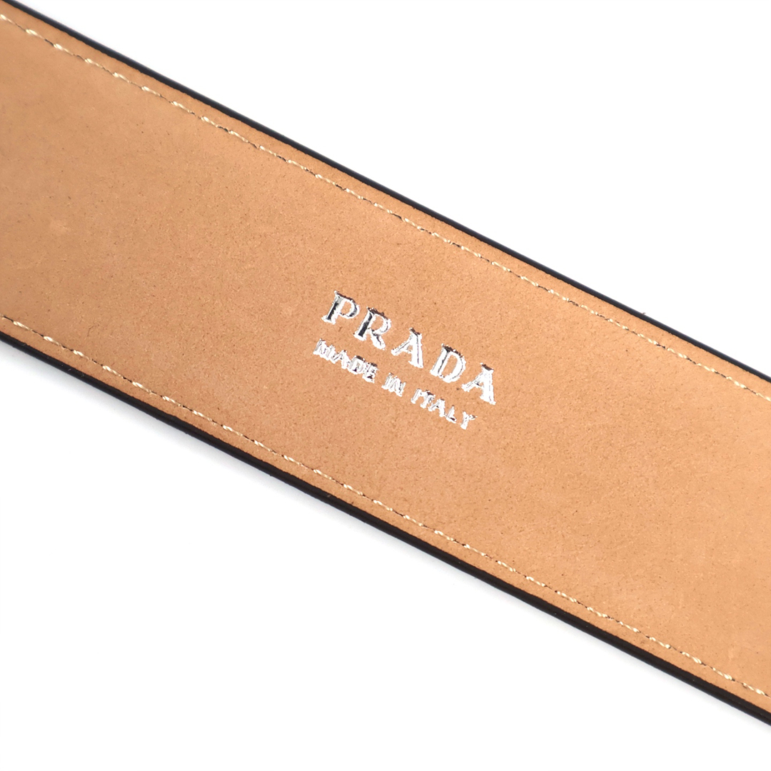 [Prada] 프라다 스웨이드 삼각로고 벨트