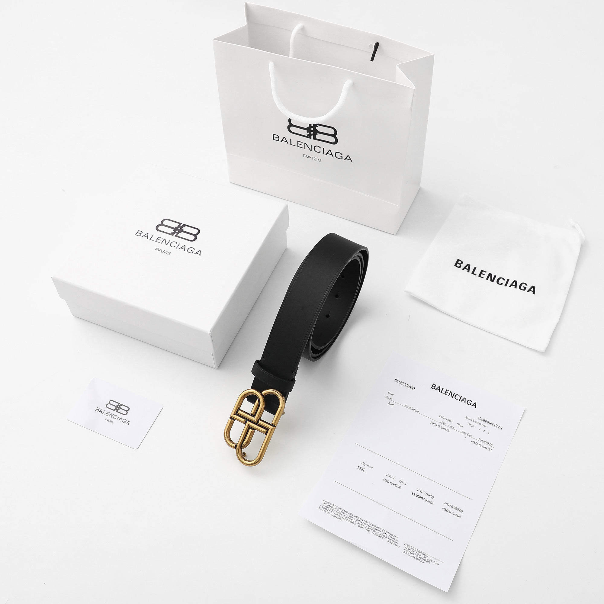 [Balenciaga] 발렌시아가 BB 로고 벨트