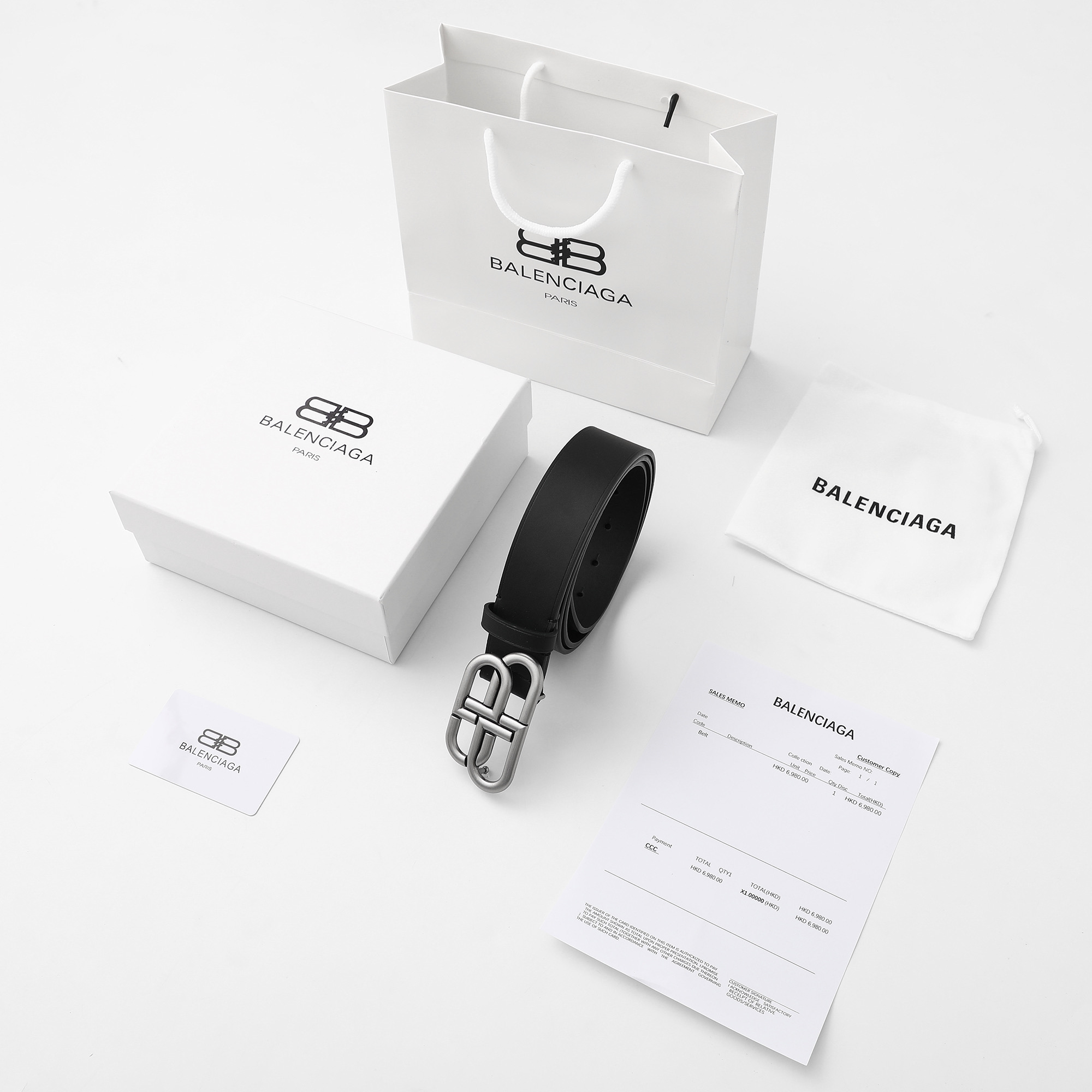 [Balenciaga] 발렌시아가 BB 로고 벨트
