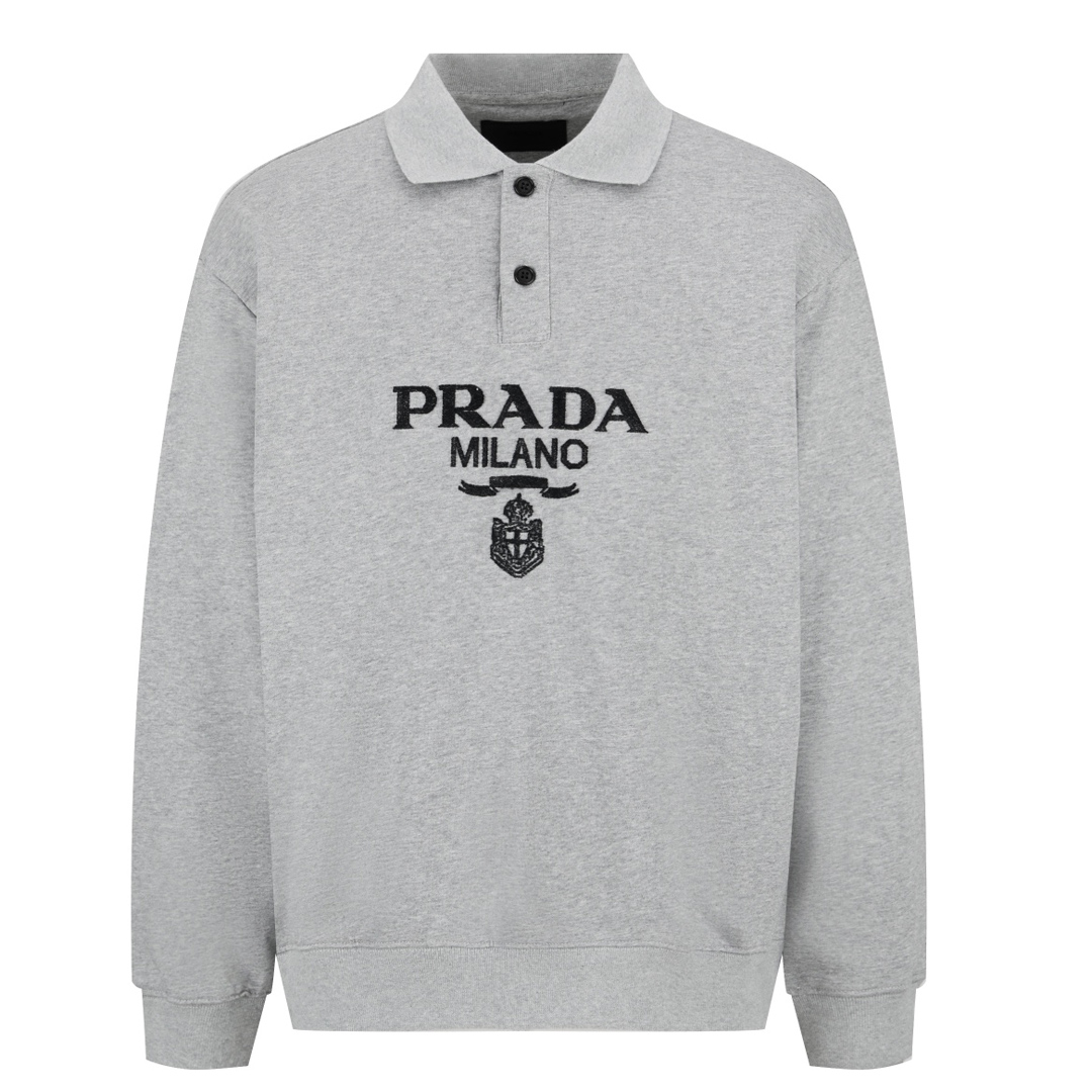 [Prada] 프라다 로고 코튼 폴로 셔츠