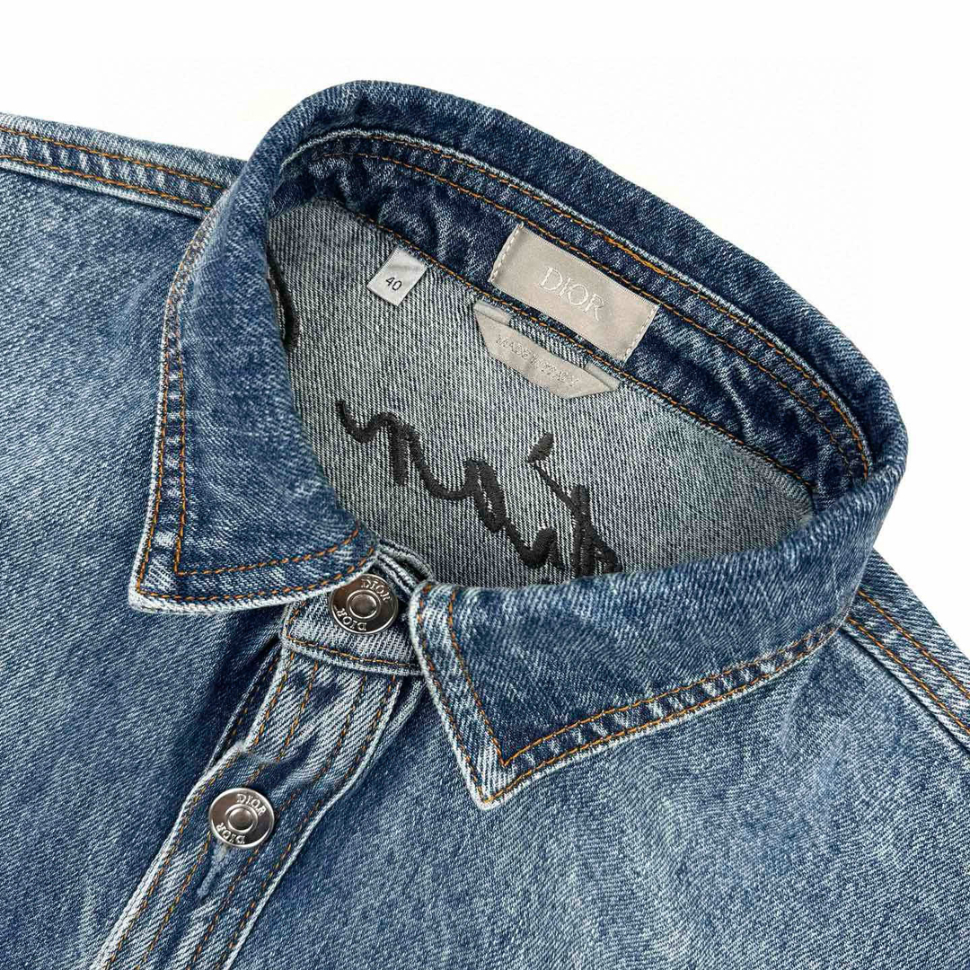 [DIOR] 디올 클래식 핏 자수 셔츠