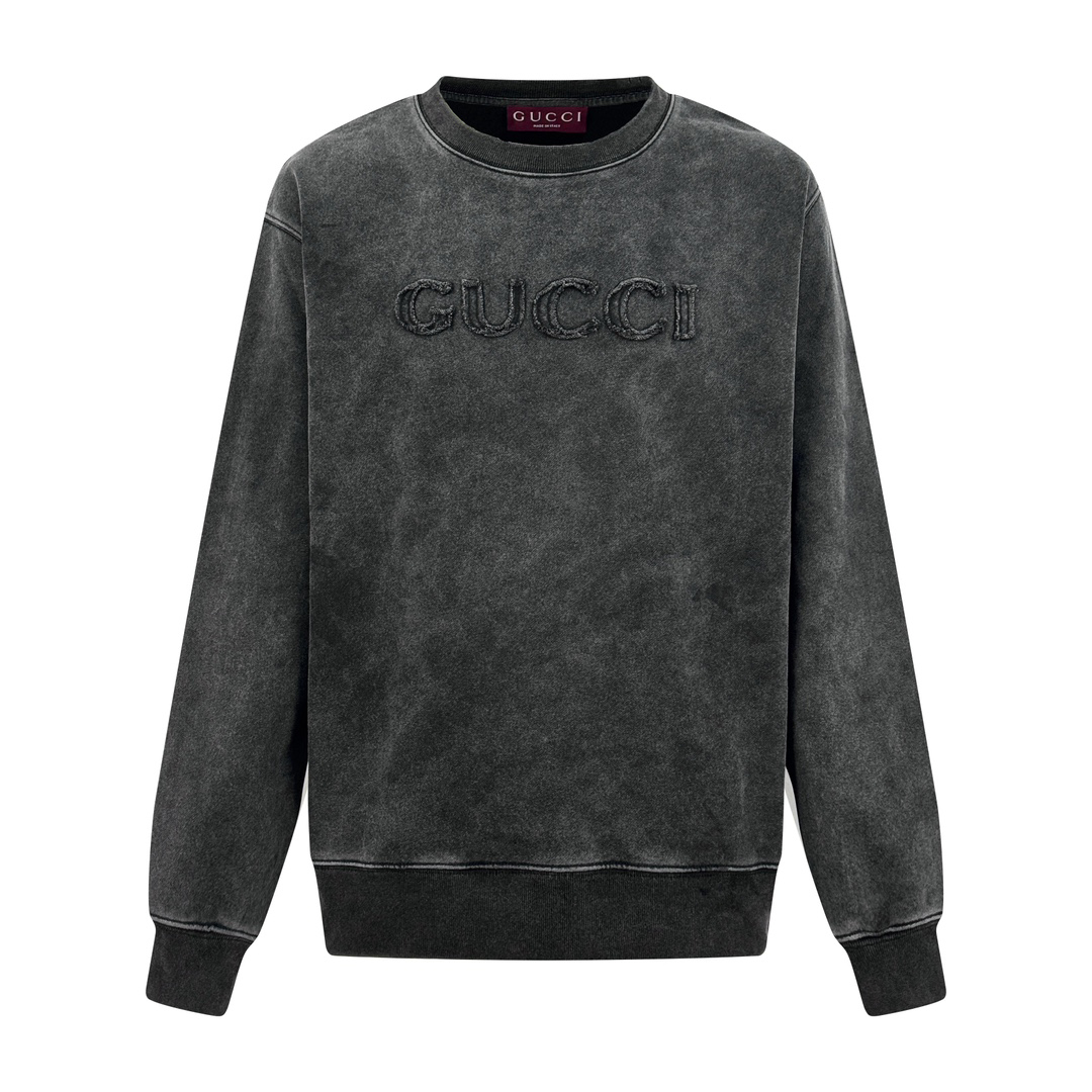 [Gucci] 구찌 블랙 자수 저지 스웨트셔츠