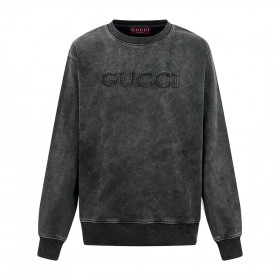 [Gucci] 구찌 블랙 자수 저지 스웨트셔츠