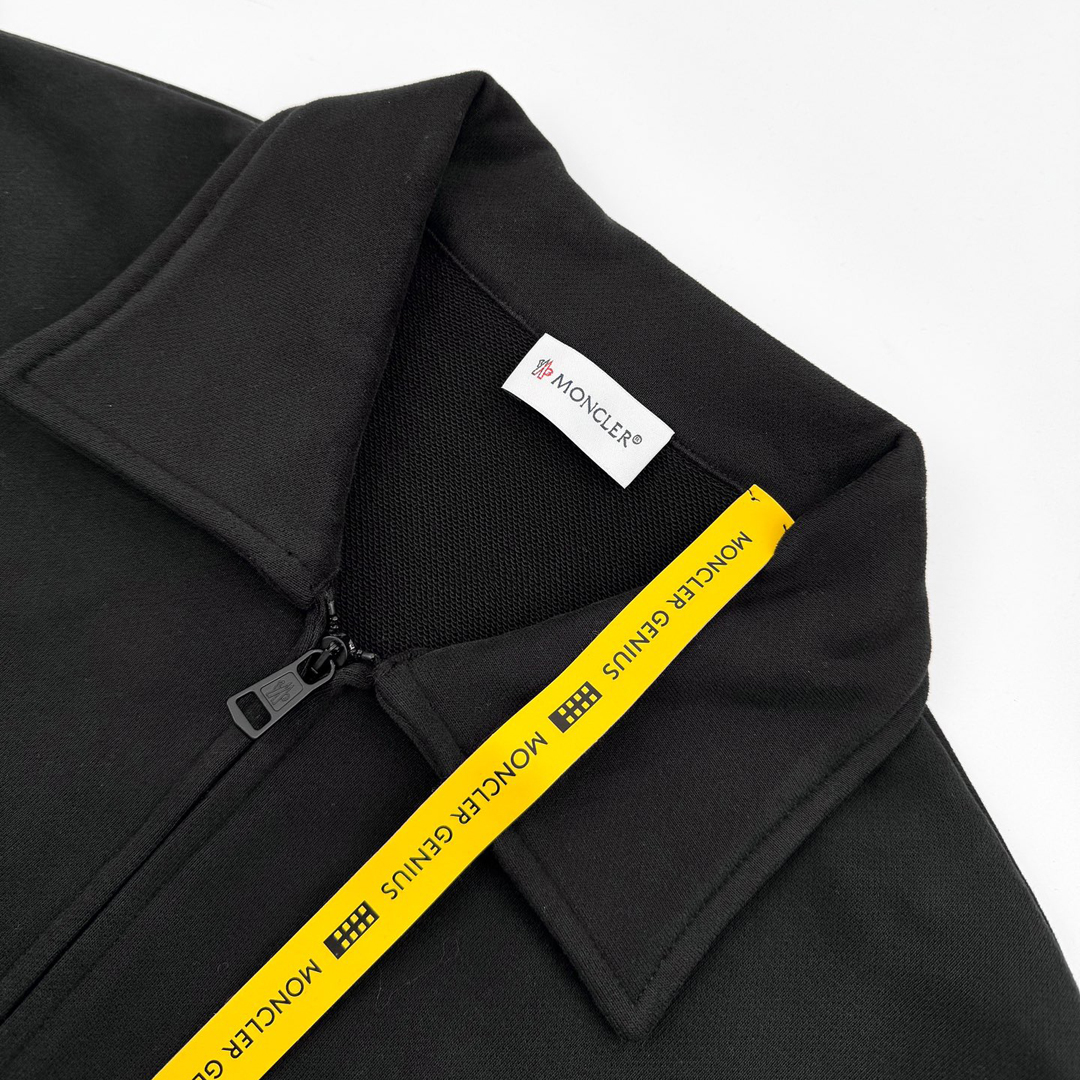 [Moncler] 몽클레어 프라그먼트 히로시 후지와라 블랙 코튼 집업 스웨트 셔츠