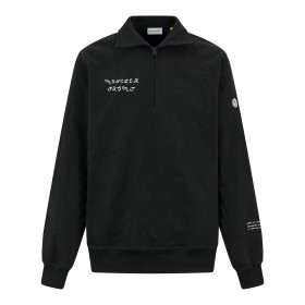 [Moncler] 몽클레어 프라그먼트 히로시 후지와라 블랙 코튼 집업 스웨트 셔츠