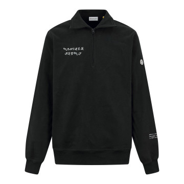 [Moncler] 몽클레어 프라그먼트 히로시 후지와라 블랙 코튼 집업 스웨트 셔츠