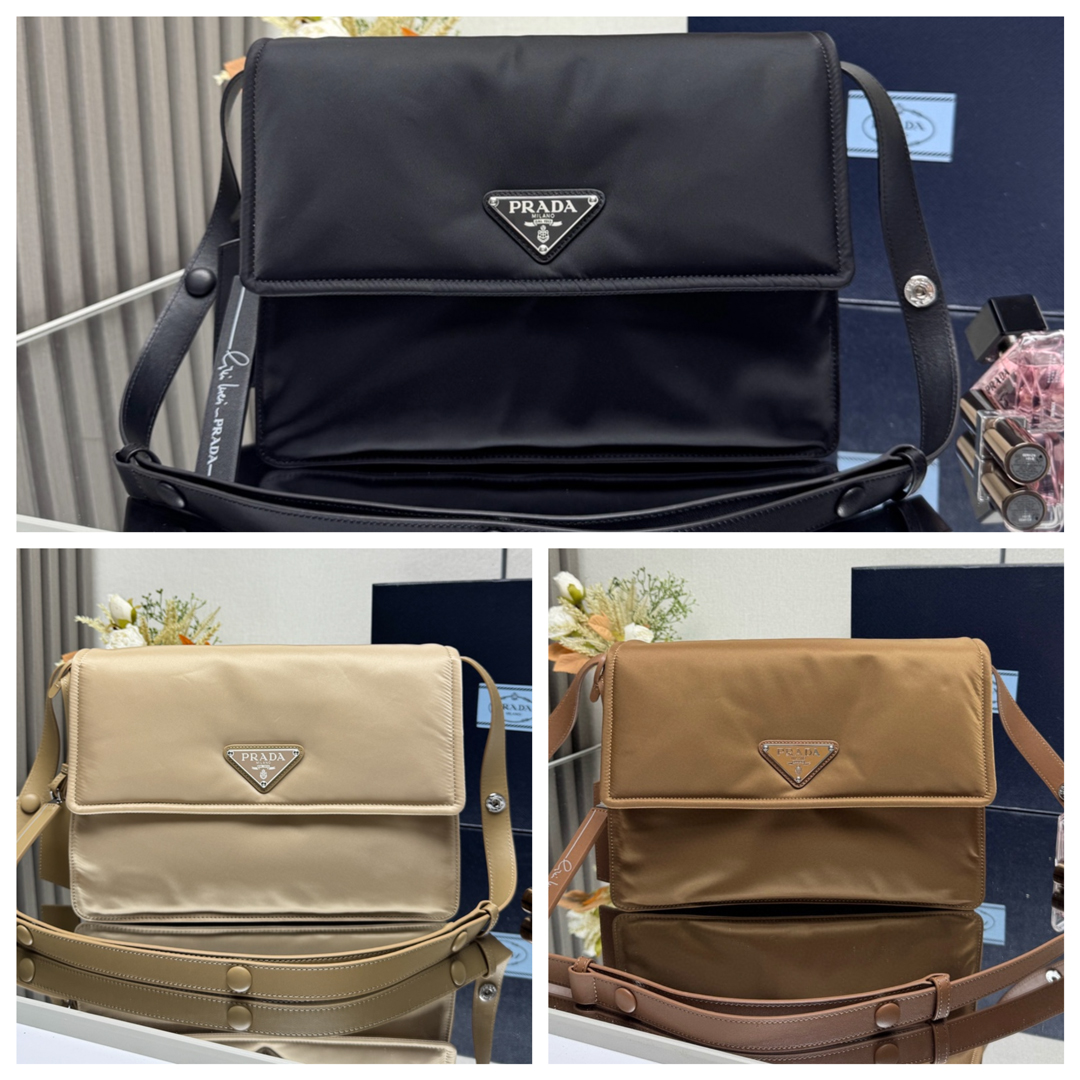 [PRADA] 프라다 미디움 패딩 리나일론 숄더백