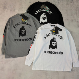[Bape] 베이프 x 네이버후드 롱슬리브 티셔츠
