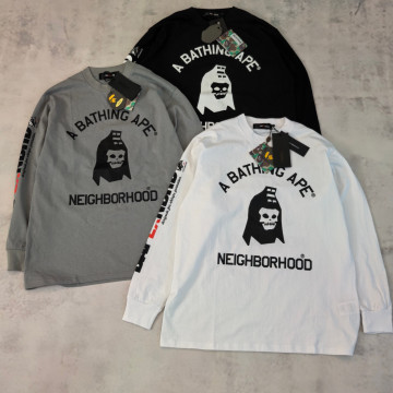 [Bape] 베이프 x 네이버후드 롱슬리브 티셔츠