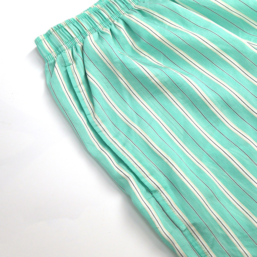 [Balenciaga] 발렌시아가 라지 파자마 팬츠 그린/화이트