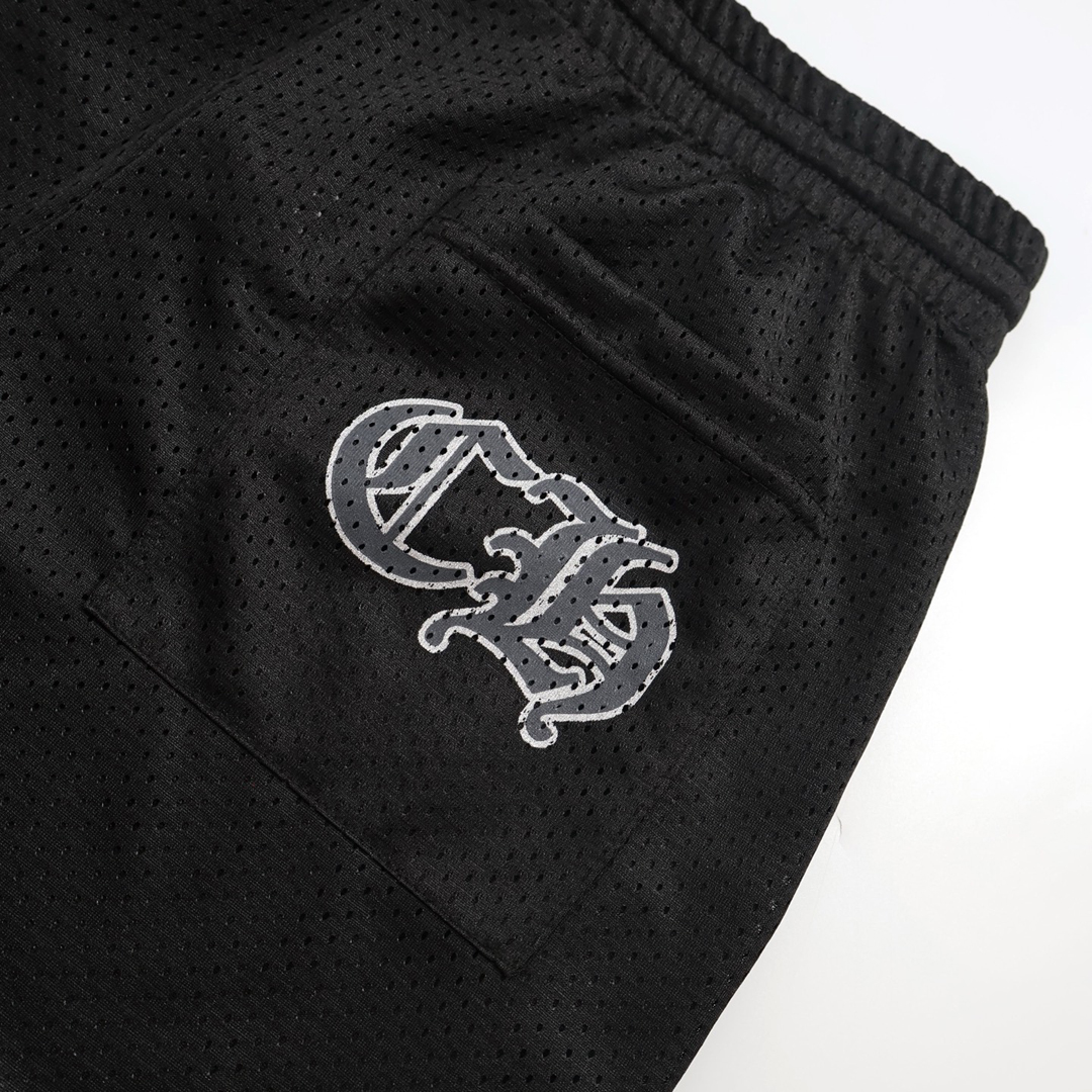 [CHROME HEARTS] 크롬하츠 바시티 로고드 메쉬 팬츠