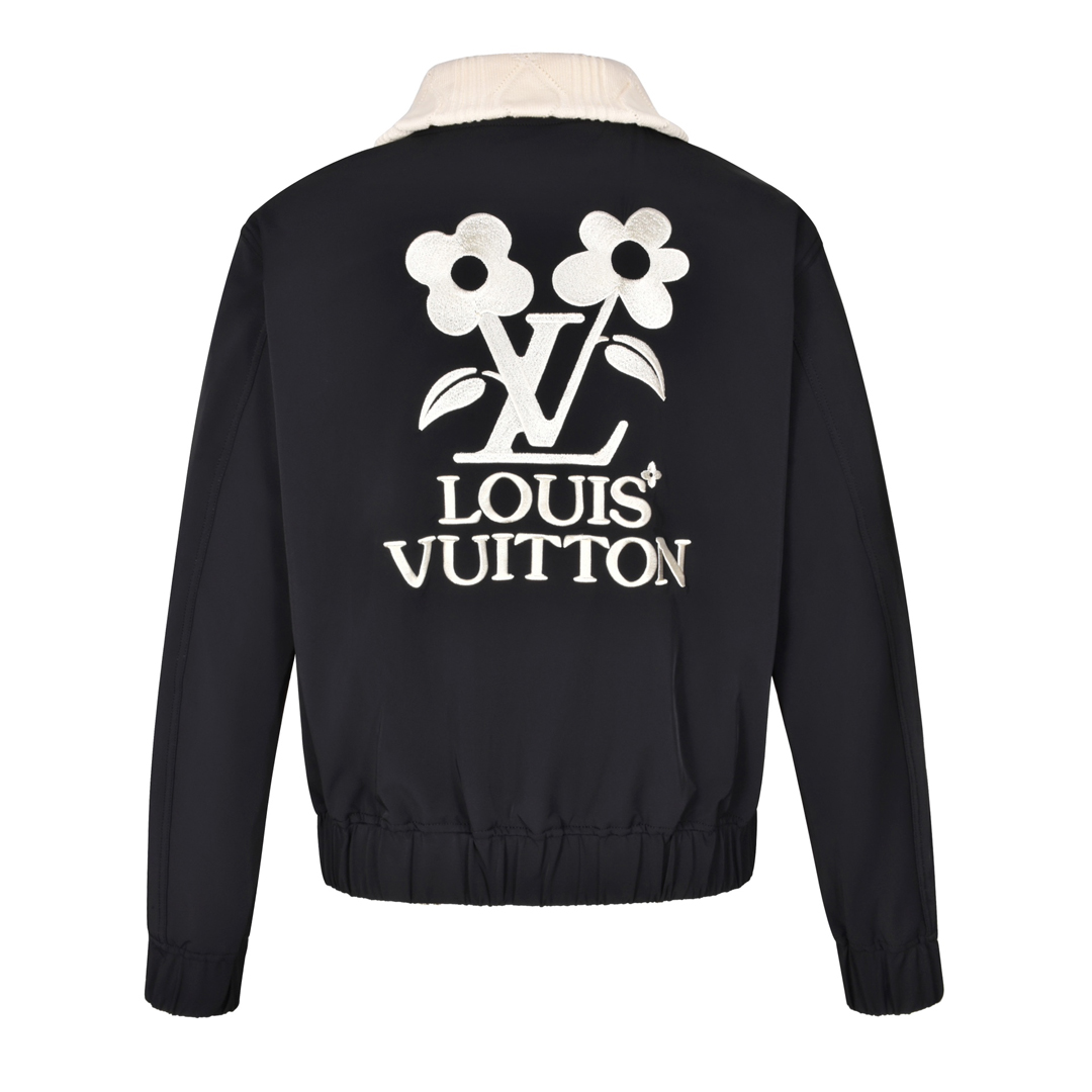 [Louis Vuitton] 루이비통 니티드 칼라 엠브로이더드 테크니컬 블루종