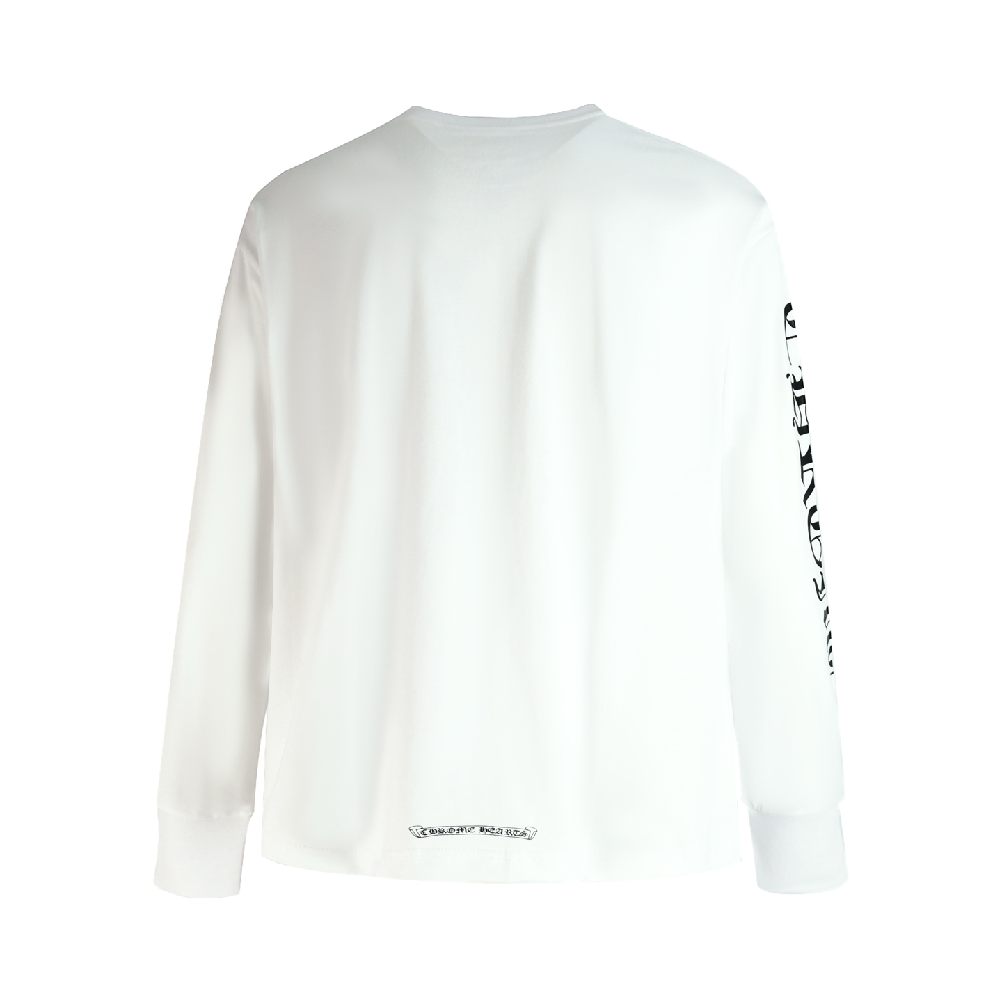[CHROME HEARTS] 크롬하츠 넥 스크립트 로고 롱슬리브 티셔츠